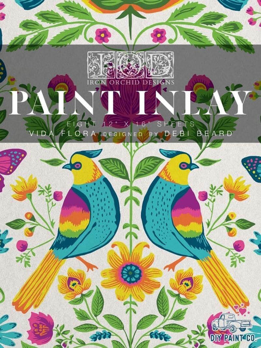 Deckblatt IOD Decor Paint Inlay Vida Flora designed by Debi Beard - Limited Edition erhältlich bei Countryside Colours