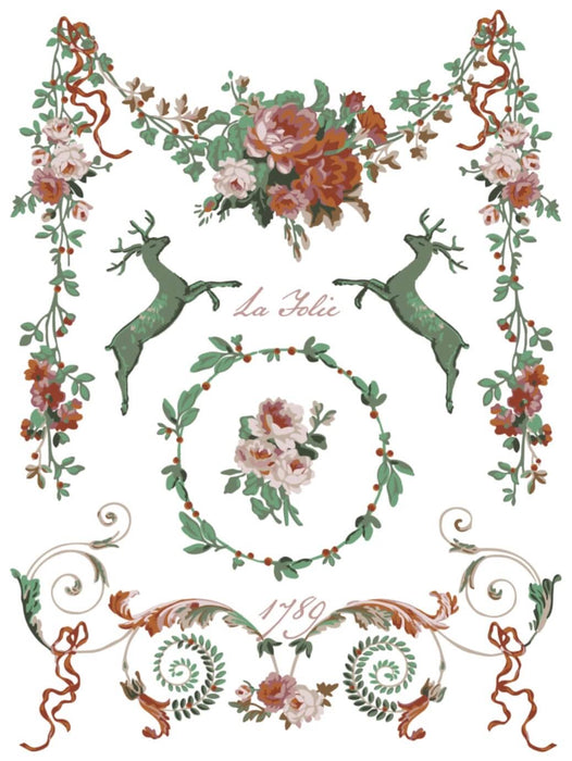 IOD Paint Inlay La Folie Limited Edition aus der neuen Weihnachtskollektion 2025 erhältlich bei Countryside Colours