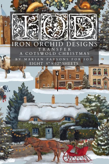 IOD Transfer A Cotswold Christmas 8x12 Pad | Winterkollektion 2026