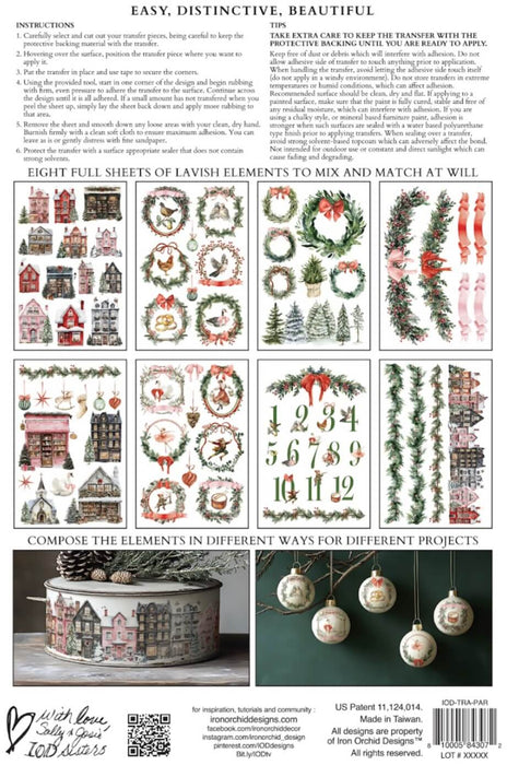 IOD Transfer Partridge Lane Limited Edition aus der neuen Weihnachtskollektion 2025 erhältlich bei Countryside Colours