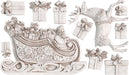 IOD Decor Mould  Santa’s Sleigh Holiday Release 2024 Limited Edition erhältlich bei Countryside Colours