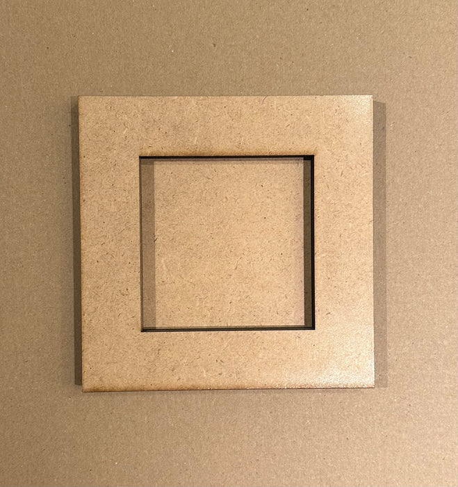 MDF Quadrat Blanks Set S (4-teilig) | Holzrohlinge zum Bemalen & Dekorieren