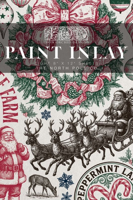 IOD Paint Inlay The North Pole Co 8x12 Pad | Winterkollektion 2026