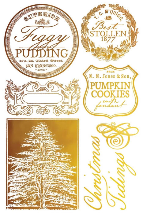 IOD Gilded Transfer Figgy & Flourish Limited Edition aus der neuen Weihnachtskollektion 2025 erhältlich bei Countryside Colours