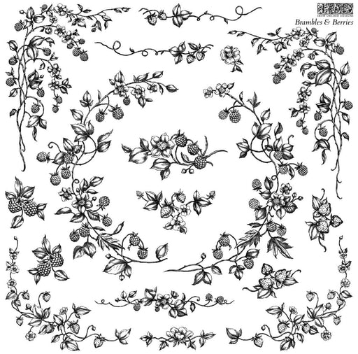 IOD Decor Stempel Brambles & Berries erhältlich bei Countryside Colours 