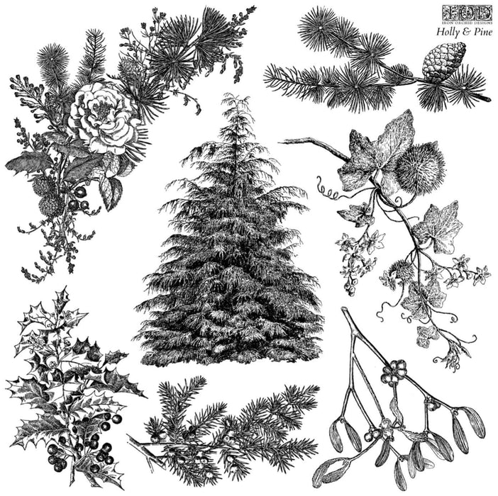 IOD Stempel Holly & Pine Limited Edition aus der neuen Weihnachtskollektion 2025 erhältlich bei Countryside Colours