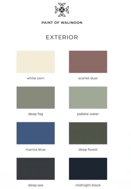 Exterior Farbkarte Paint of Walinoon