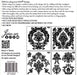 IOD Decor Stempel Velveteen Verpackungsrückseite erhältlich bei Countryside Colours