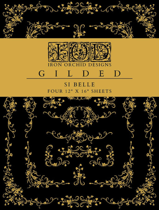 IOD Gilded Transfer Si Belle Verpackungsvorderseite erhältlich bei Countryside Colours 