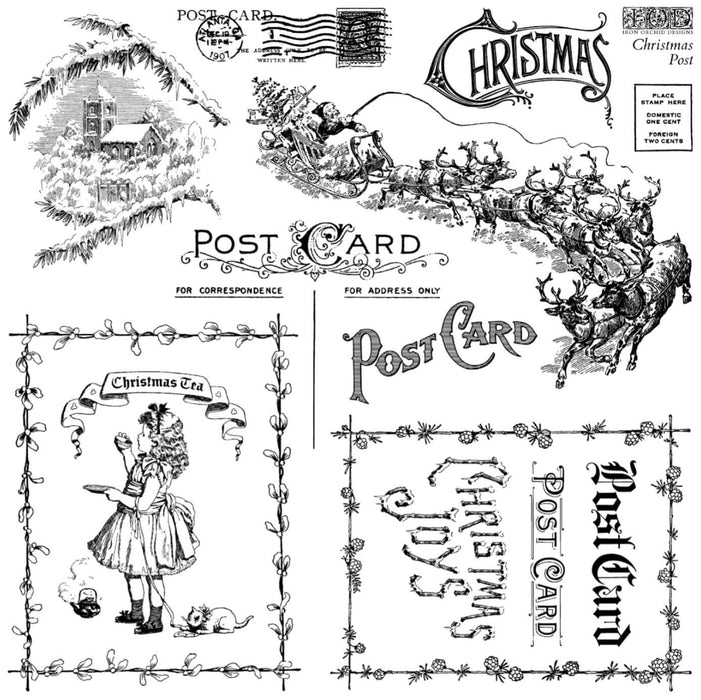 IOD Stempel Christmas Post Limited Edition aus der neuen Weihnachtskollektion 2025 erhältlich bei Countryside Colours
