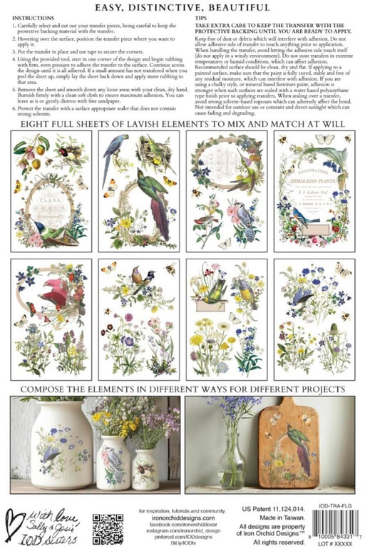 IOD Transfer Flora Greca erhältlich bei Countryside Colours 