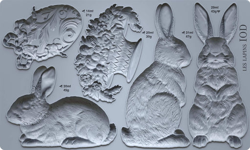 IOD Mould Les Lapins erhältlich bei Countryside Colours