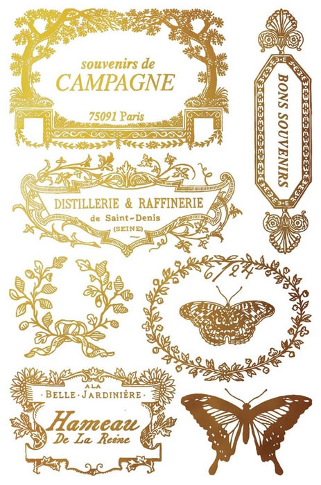 IOD Gilded Transfer Papillon erhältlich bei Countryside Colours 