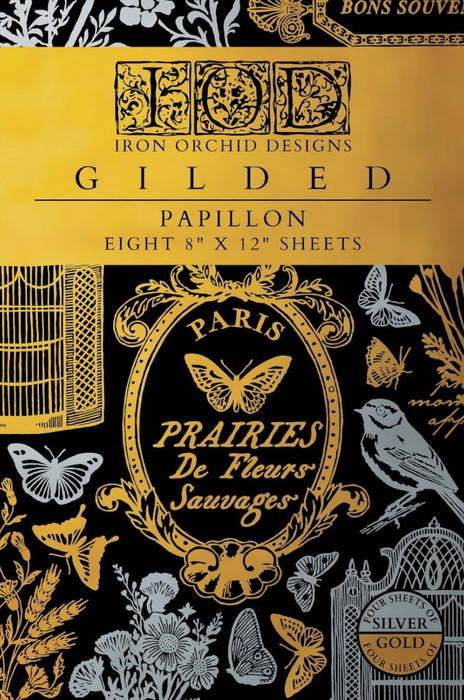 IOD Gilded Transfer Papillon erhältlich bei Countryside Colours 