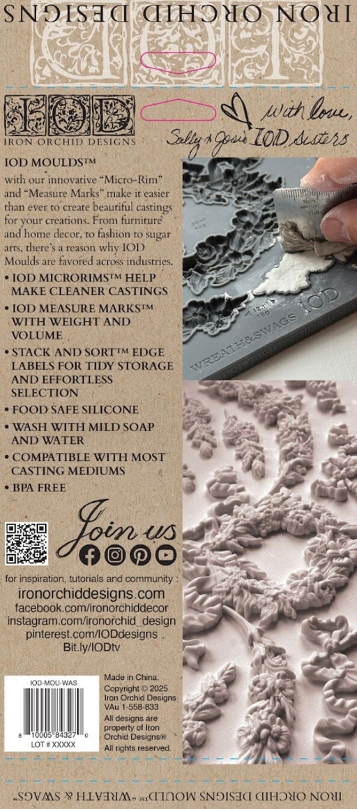 IOD Mould Wreath & Swags erhältlich bei Countryside Colours 