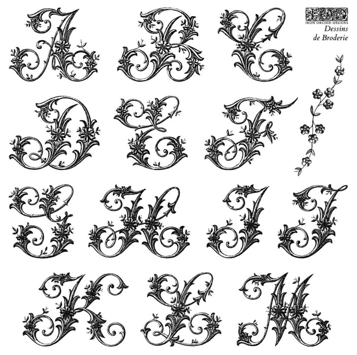 IOD Decor Stempel Dessins de Broderie | Sommerkollektion 2026 |