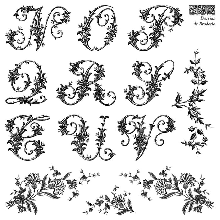 IOD Decor Stempel Dessins de Broderie | Sommerkollektion 2026 |