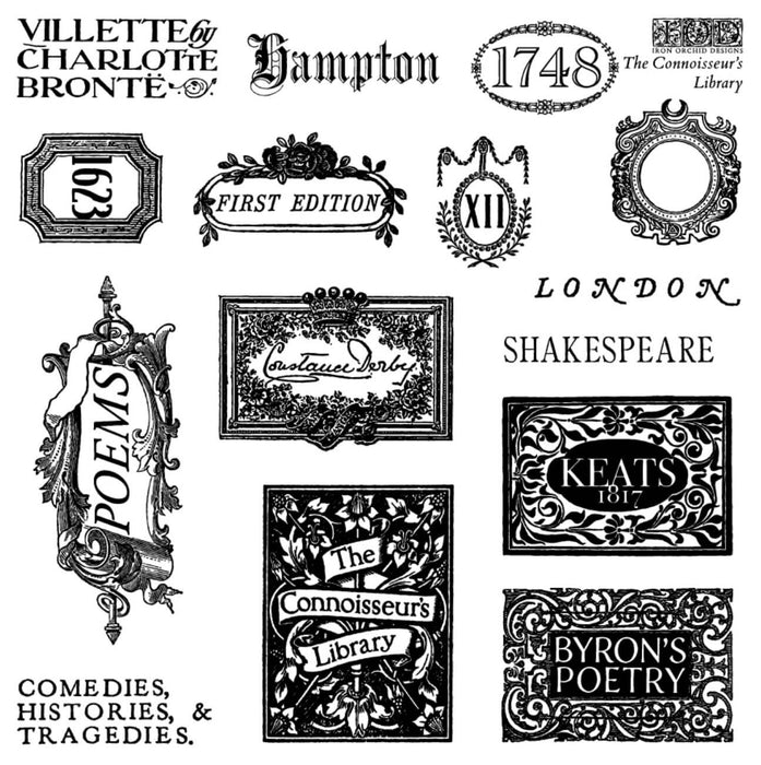 IOD Decor Stempel  The Connoisseur‘s Library| Sommerkollektion 2026 |