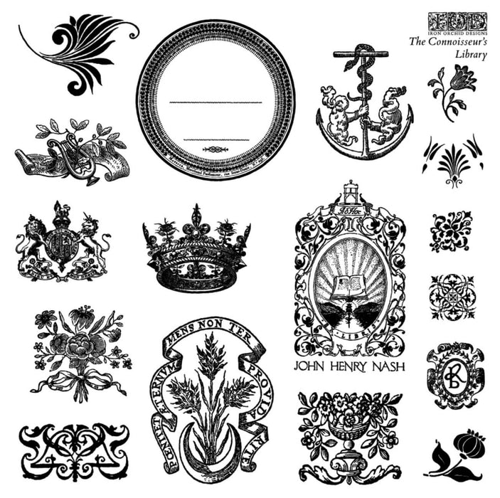 IOD Decor Stempel  The Connoisseur‘s Library| Sommerkollektion 2026 |