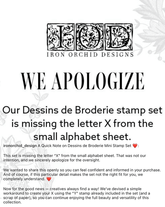 IOD Decor Stempel Dessins de Broderie | Sommerkollektion 2026 |