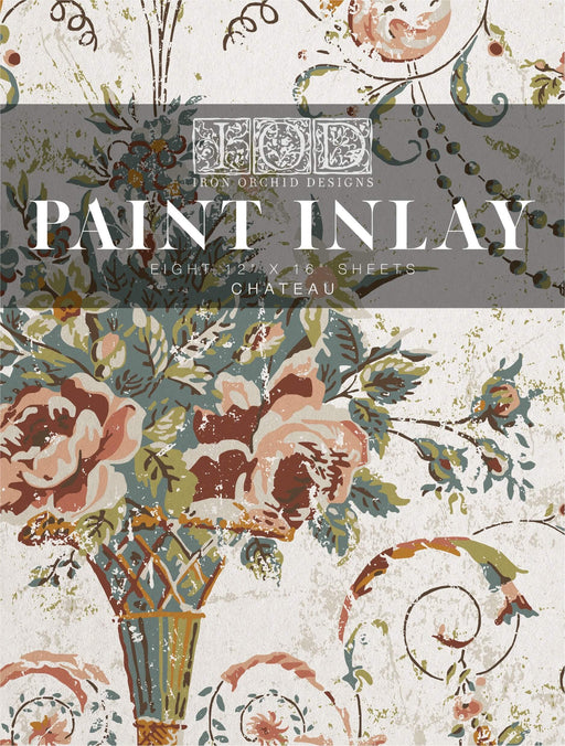 Verpackungsvorderseite IOD Paint Inlay Château erhältlich bei Countryside Colours 