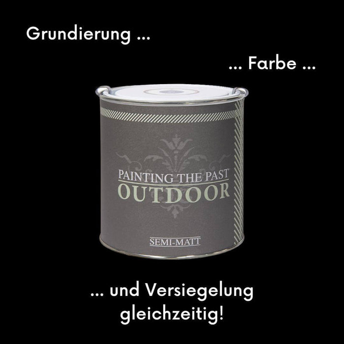 Outdoorfarbe von Painting The Past ist Grundierung, Farbe und Versiegelung gleichzeitig - erhältlich bei Countryside Colours 