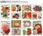 IOD Decor Transfer Seed Catalogue Übersicht über alle enthaltenen Motive erhältlich bei Countryside Colours