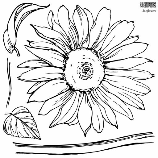 IOD Decor Stempel Sunflowers erhältlich bei Countryside Colours