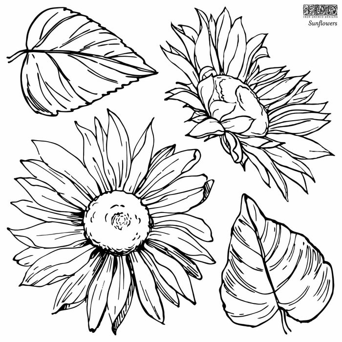 IOD Decor Stempel Sunflowers erhältlich bei Countryside Colours