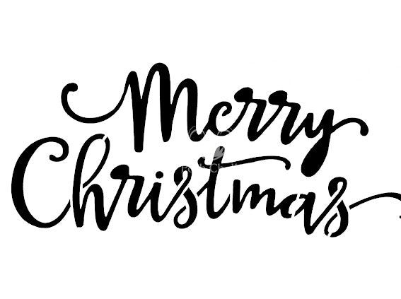 Posh Chalk Schablone Merry Christmas 🎅🏻