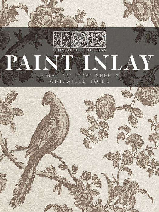 IOD Decor Paint Inlay Grisaille Toile