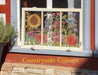 IOD Decor Transferfolie Botanist`s Journal auf einem alten Fenster erhältlich bei Countryside Colours