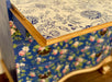 IOD Decor Paint Inlay Rose Chintz und Indigo Floral  in Kombination auf einem Sekretär beide erhältlich bei Countryside Colours