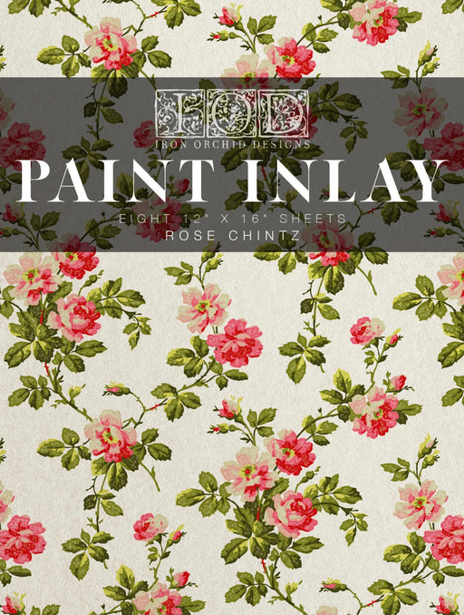 Deckblatt IOD Decor Paint Inlay Rose Chintz  erhältlich bei Countryside Colours