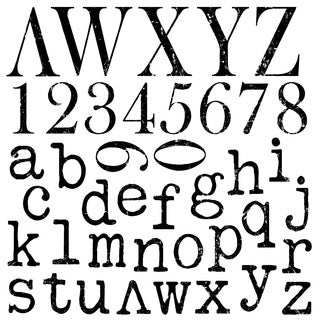 IOD Decor Stempel Buchstaben - Countrysidecolours